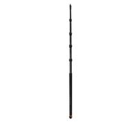 E-Image BC16 16ft Carbon Fiber Microphone Extension Telescopic Boom Pole with Cover for Recording Interview Filming (Black)