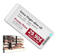 E Ink Signage - 3.5 Inch Display | Screen - Waterproof Magnetic Smart Digital Sign for Shops Restaurants Fridges and Shelves Offering Clear Text Image and QR Updates