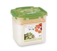 E-Jen Premium Kimchi, Sauerkraut Container Probiotic Fermentation with Inner Vacuum Lid (Earthenware Green, 1.6 gal/ 6.4L)