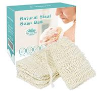 E-Know Soap Bag,5 Pack Natural Sisal Soap Holder, Zero Waste Plastic-free Soap Saver, Foaming and Drying The Soap, Massage, Peeling
