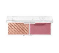 e.l.f. Bite-Size Face Duo, Highlighter, Bronzer & Blush Palette, Blendable & Buildable Colour, Pomegranate, 0.049 Oz (1.4g), (Pack of 1)