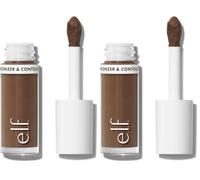 e.l.f. Camo Liquid Bronzer & Contour, Highly Pigmented, Natural-Looking Glowy Finish, Long-Lasting, Rounded Applicator, Vegan & Cruelty-Free, 4 Light/Medium (Pack of 2)