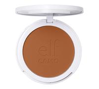 e.l.f. Camo Powder Foundation, Lightweight, Primer-Infused Buildable & Long-Lasting Medium-to-Full Coverage Foundation, Tan 450 N
