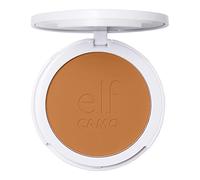 e.l.f. Camo Powder Foundation, Lightweight, Primer-Infused Buildable & Long-Lasting Medium-to-Full Coverage Foundation, Tan 400 W