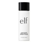 e.l.f. Clean Queen Liquid Brush & Sponge Cleaner, Foaming Gel Makeup Brush Cleanser, Gentle Formula, Suitable for Sensitive Skin, Easy-To-Use, Vegan & Cruelty-Free