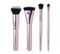 e.l.f. Complexion Perfection Brush Kit, 4-Piece Makeup Brush Set, Brushes For Foundations & Concealers, Vegan & Cruelty-Free