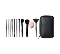 e.l.f. Full Face & Eye Makeup Brush Set, 11 Makeup Brushes For Foundation To Bronzer, Eyeshadow & More, Vegan & Cruelty-Free