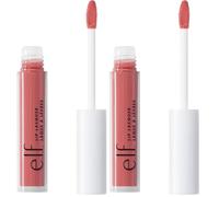 e.l.f. Lip Lacquer, Nourishing, Non-Sticky Ultra-Shine Lip Gloss With Sheer Color, Infused With Vitamins A & E, Vegan & Cruelty-Free, Wild Rose (Pack of 2)