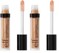 e.l.f. Lip Plumping Gloss, Hydrating, Nourishing, Invigorating, High-Shine, Plumps, Volumizes, Cools, Soothes, Champagne Glam, Shimmer, 2.7 ml (Pack of 2)