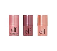 e.l.f. Monochromatic Multi Stick, Includes Dazzling Peony, Sparkling Rose & Glistening Peach, For Eyes, Lips & Cheeks, Vegan & Cruelty-Free