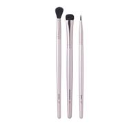 e.l.f. No Budge Brush Trio, 3-Piece Eyeshadow Brush Set For Applying & Blending Colour, Made With Synthetic, Cruelty-free Bristles