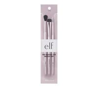 e.l.f. No Budge Brush Trio, 3-Piece Eyeshadow Brush Set For Applying & Blending Colour, Made With Synthetic, Cruelty-free Bristles