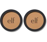 e.l.f. Primer-Infused Bronzer, Long-Lasting & Budge-Free Makeup, Lightweight & Buildable, Smooth & Easy Application, Vegan & Cruelty-Free, Tan O' Clock (Pack of 2)