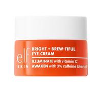 e.l.f. SKIN Bright + Brew-tiful Eye Cream Mini, Helps Brighten Appearance of Undereye Dark Circles & Repair Puffiness, Vegan & Cruelty-Free