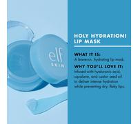 e.l.f. Skin Holy Hydration! Lip Mask, Hydrating Leave-on Mask For Soft & Smooth Lips, Enriched With Hyaluronic Acid, Powder Blue