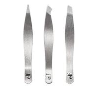 e.l.f. Tweezer Trio Kit, Three Mini Eyebrow Tweezers for Shaping, Defining & Grooming Brows, Great for Touchups On The Go, Vegan & Cruelty-Free