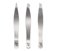 e.l.f. Tweezer Trio Kit, Three Mini Eyebrow Tweezers For Shaping, Defining & Grooming Brows, Great For Touchups On The Go, Vegan & Cruelty-Free