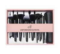 e.l.f. Ultimate Makeup Brush Set & Travel Roll, 17-Piece Brush Kit, Brushes For Eyeshadow, Foundation, Powder, Concealer & more, Vegan & Cruelty-Free