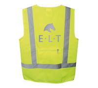 E.L.T Unisex Adult Reflex Vest Safety With Reflective Stripes and Print