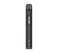 E Leaf iSilk Lite Kit [Black] - E-cigarette Vape Kit, 500mAh Battery - COMPATIBLE PODS: iSilk Pods - 10W, MTL Vaping, Side-Fill, Inhale Activated - Nicotine Free