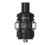 E LEAF Melo X Tank [Black] - COMPATIBLE COILS: EC-D Dual Mesh and All EC Series Coils - All Vaping Style, Sliding Top Fill, 510 Threaded Connection, Adjustable Airflow - Nicotine Free