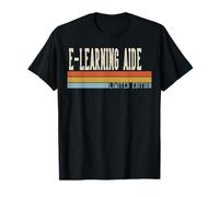 E-Learning Aide Week Retro Vintage Back to School Day T-Shirt