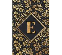 E Letter Monogram Initial Floral E Letter Notebook Diary For Men Women Kids: E Journal: Letter "E" Monogram Initial Floral Paperback Journal - (6x9)