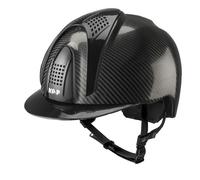 E-LIGHT CARBON HELMET GLOSSY BLACK WITH METALLIC BLACK VISOR AND 3 METALLIC BLACK BOLTS