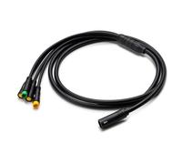 E-Mangue 1T4 Cable Ebike Wiring Harness for BAFANG BBS01B BBS02B BBS-HD Mid Drive Motor, Waterproof Cable Connect with Display Brake Thumb Throttle Electric Bicycle Conversion Kits Accessories