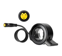 E-Mangue Ebike Thumb Throttle 3 Pin Female, Speed Control Finger Throttle for BBS01B BBS02B BBS HD Mid Drive Motor Conversion Kit, Electric Bicycle Thumbrottle with Waterproof Connector