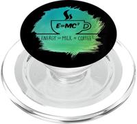 E = MC 2 Squared Funny Coffee Science Physics Math Lover PopSockets PopGrip for MagSafe