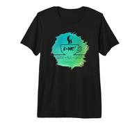 E = MC 2 Squared Funny Coffee Science Physics Math Lover Premium T-Shirt