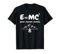 E = MC² Escape Mountains Campfire Outdoor Nature Camping T-Shirt