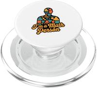 E=MC2 3.14 I'm a Math Person Silhouette Science Nerdy Geek PopSockets PopGrip for MagSafe