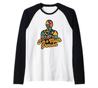 E=MC2 3.14 I'm a Math Person Silhouette Science Nerdy Geek Raglan Baseball Tee