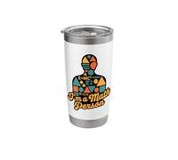 E=MC2 3.14 I'm a Math Person Silhouette Science Nerdy Geek Stainless Steel Insulated Tumbler