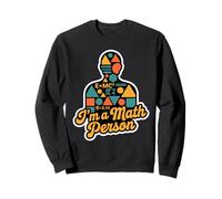 E=MC2 3.14 I'm a Math Person Silhouette Science Nerdy Geek Sweatshirt