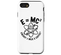 E MC2 Energy Milk X Coffee Physics Humor Science Joke Case for iPhone SE (2020) / 7/8