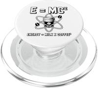 E MC2 Energy Milk X Coffee Physics Humor Science Joke PopSockets PopGrip for MagSafe