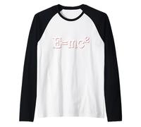 E=MC2 Equation Raglan Baseball Tee