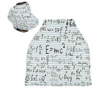 E=Mc2 Math Stretchy Baby Car Seat Cover,Canopy Nursing Covers,Soft Breathable Windproof Scarf Changepad for Winter Infant Breastfeeding Boys