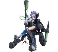 E-Model ATKGirl Frankenstein Mecha Girl 1/12 155mm Plastic Model Kit, Purple-Haired Sci-Fi Cyborg Girl with Mechanical Wheelchair, Energy Tank, and Giant Sword-Fully Articulated Assembly Figure