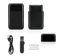 E-More Electric Shaver - USB Rechargeable Cordless Foil Shaver with Pop Up Trimmer, Wet & Dry Shaving for Men's Beard Grooming, Black