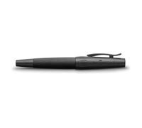 Faber-Castell E-Motion Rollerball Pure Black, Black Ink, Matte Guilloche Pattern