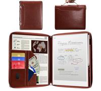 E NET-CASE Case for Remarkable Paper Pro Tablet 11.8 inch (2024 Released) - Business Handheld Design Upgraded PU Leather Cover for Remarkable Paper Pro Digital Paper with Zipper & Pen Holder (Brown)