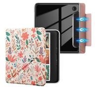 E NET-CASE Detachable Magnetic Case for 7" Kobo Libra Colour & Tolino Vision Color (2024) eReader, Ultra Clear Back Scratch-Proof Light丨Easy to Detach & Attach丨Auto Sleep/Wake, Painted Summer Flowers
