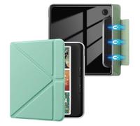 E NET-CASE Detachable Magnetic Case for 7" Kobo Libra Colour & Tolino Vision Color (2024) eReader, Ultra Clear Back Scratch-Proof Light丨Easy to Detach & Attach丨Auto Sleep/Wake,Grass green