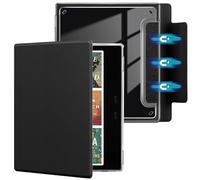 E NET-CASE Detachable Magnetic Case for 7" Onyx Boox Go 7 / Go Color 7 (1/2 Gen,2024/2025), Ultra Clear Back Scratch-Proof Light丨Easy to Detach & Attach丨Auto Sleep/Wake (Black)