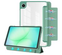 E NET-CASE Detachable Magnetic Case for Samsung Galaxy Tab A11 / Tab A9 8.7-Inch 2025/2023, Ultra Clear Back Scratch-Proof丨Easy to Detach & Attach丨Auto Sleep/Wake (Green)