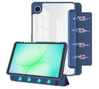 E NET-CASE Detachable Magnetic Case for Samsung Galaxy Tab A11 / Tab A9 8.7-Inch 2025/2023, Ultra Clear Back Scratch-Proof丨Easy to Detach & Attach丨Auto Sleep/Wake (Blue)